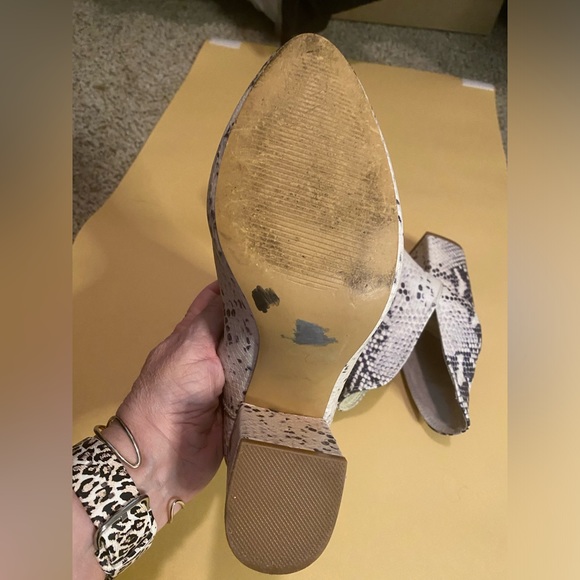 Steve Madden Rookie Bootie snake print in an 8.5 side cut out design slip on - Picture 5 of 12